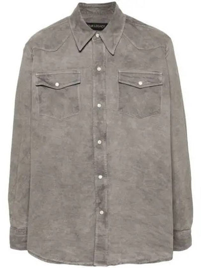 Frontier Denim Long Sleeve Shirt Grey - OUR LEGACY - BALAAN 2