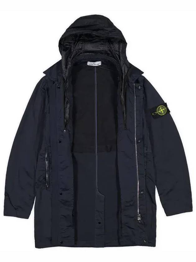 Men's Waffen Patch Nylon Twill Track Jacket Black - STONE ISLAND - BALAAN 8