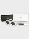 Eyewear Triomphe 01 Acetate Sunglasses White - CELINE - BALAAN 6