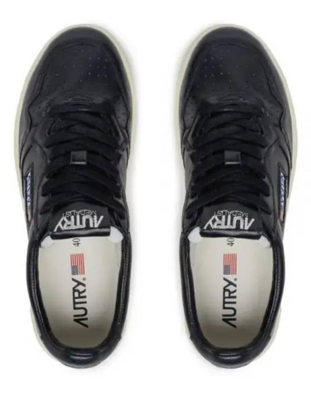 Medalist Low Top Sneaker in Super-Soft Black Nappa - AUTRY - BALAAN 2