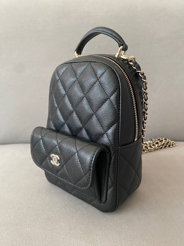 Classic top handle mini backpack caviar black gold AP3753 - CHANEL - BALAAN 5