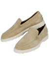 Casual Suede Slipper Loafers Beige - TOD'S - BALAAN 2