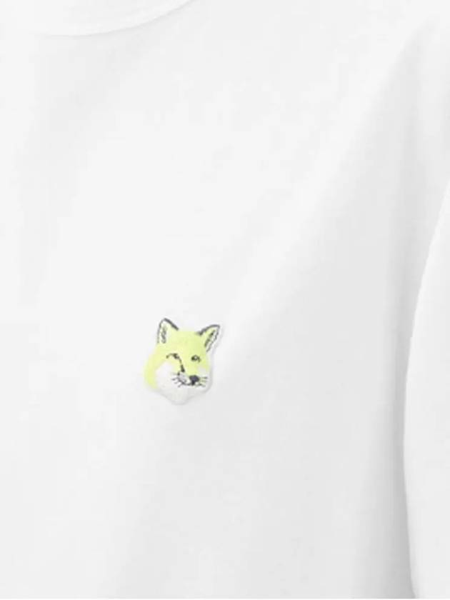 Monochrome Fox Head Patch Short Sleeve T-Shirt White - MAISON KITSUNE - BALAAN 5