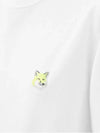 Monochrome Fox Head Patch Short Sleeve T-Shirt White - MAISON KITSUNE - BALAAN 5