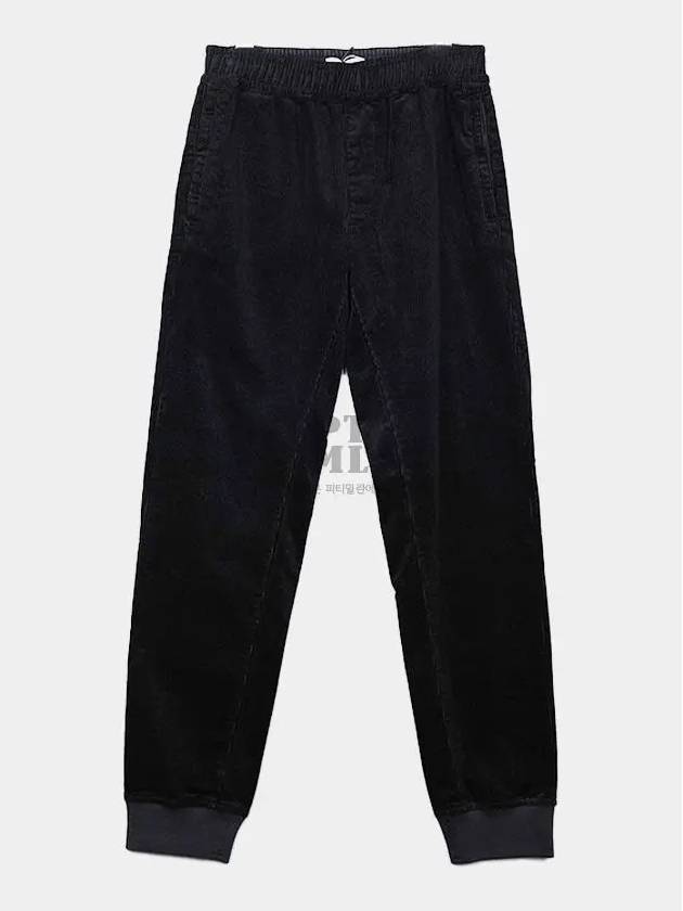 Kids Corduroy Jogger Pants Black 731662445 V0029 - STONE ISLAND - BALAAN 1