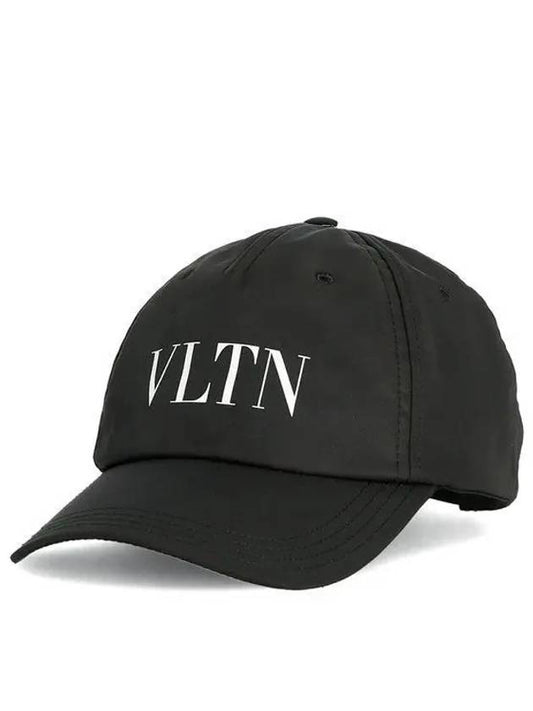 Logo Printed Nylon Ball Cap Black - VALENTINO - BALAAN 2