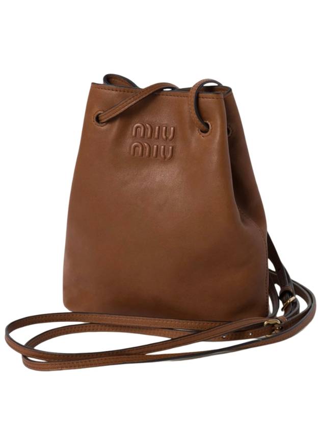 Nappa Leather Mini Cross Bag Oak - MIU MIU - BALAAN 4