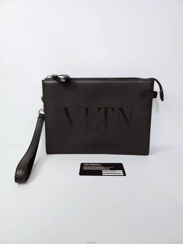 Used luxury goods DHLUX VLTN logo strap common clutch bag - VALENTINO - BALAAN 8