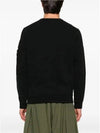 Brushed Organic Cotton Fleece Sweatshirt Black - STONE ISLAND - BALAAN 11