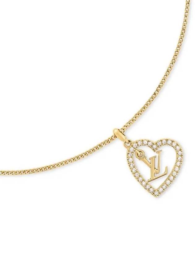 My LV Heart Necklace Gold - LOUIS VUITTON - BALAAN 1