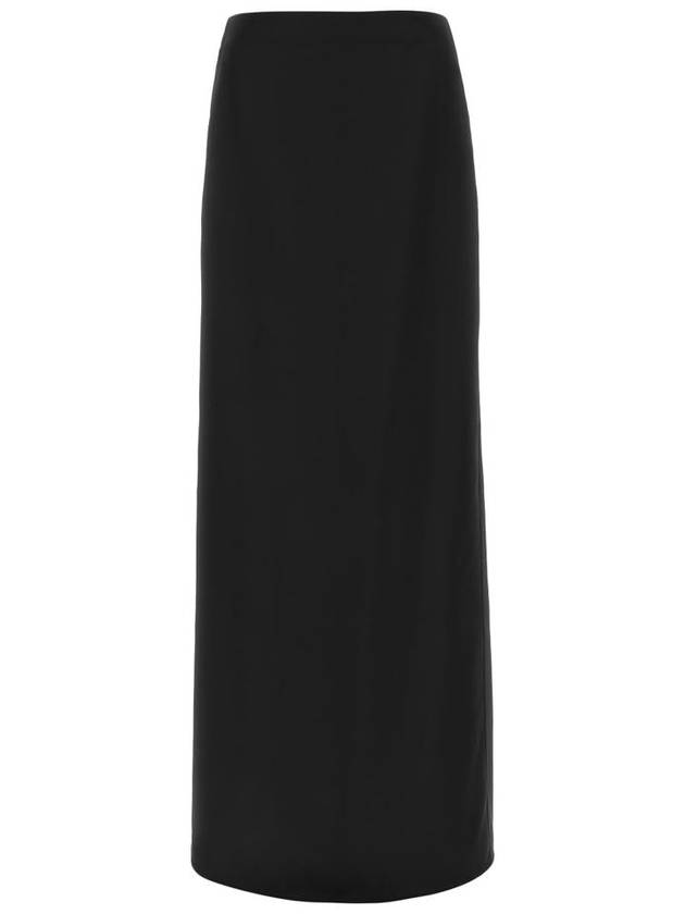 Silk Twill Long A-Line Skirt - BOTTEGA VENETA - BALAAN 2