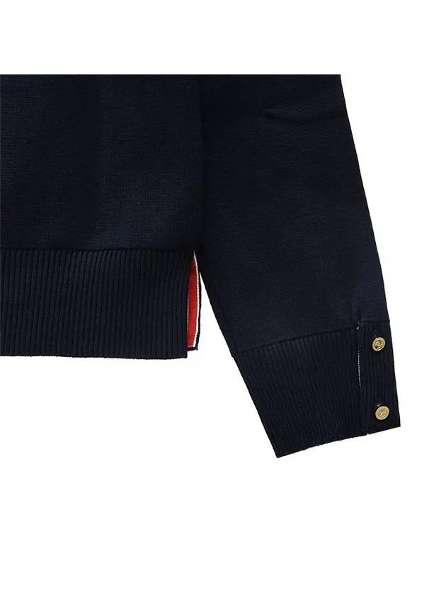 Milano Stitch 4 Bar Cardigan Navy - THOM BROWNE - BALAAN 10