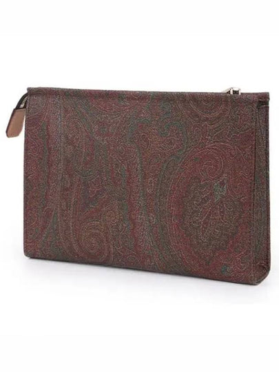 Paisley Clutch Bag Brown - ETRO - BALAAN 2