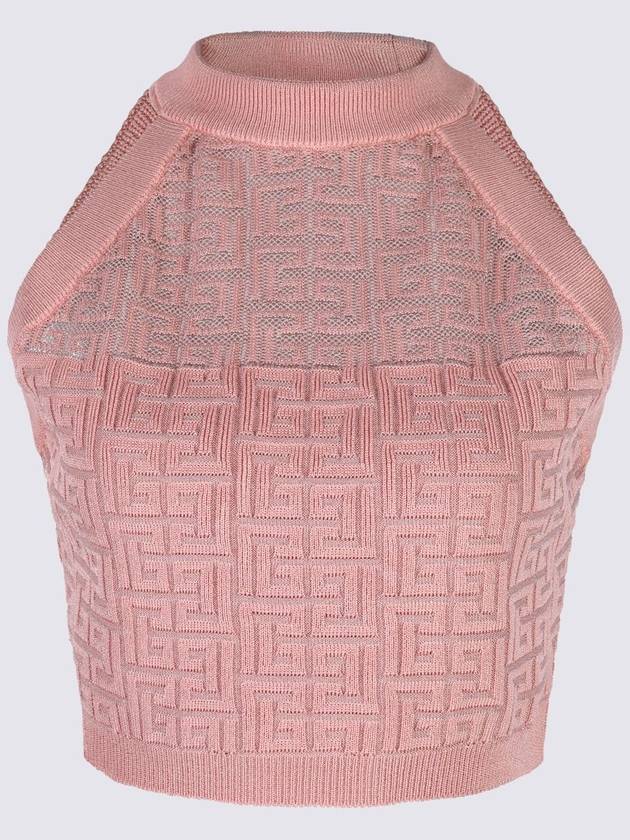 Balmain Pink Viscose Top - BALMAIN - BALAAN 1