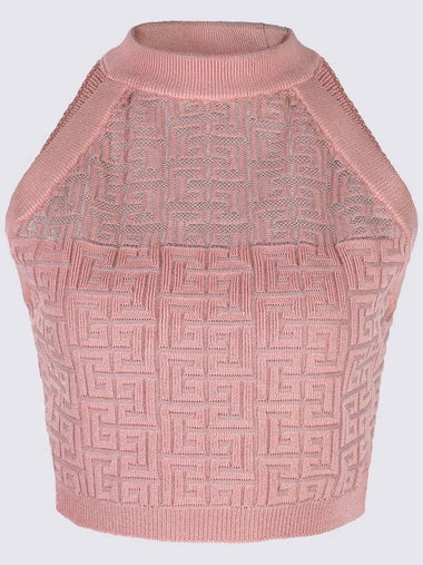 Balmain Pink Viscose Top - BALMAIN - BALAAN 1