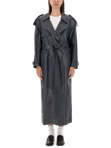 Salvatore Santoro Leather Trench Coat - SALVATORE SANTORO - BALAAN 1