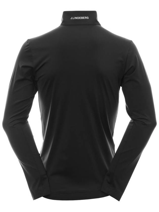 Luke Half Zip Up Mid Long Sleeve T-Shirt Black - J.LINDEBERG - BALAAN 3