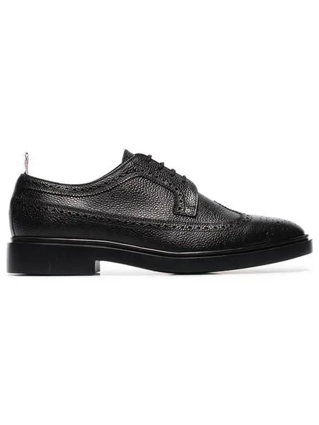 Men's Classic Long Wing Brogue Lace Up Brogue Shoes Black - THOM BROWNE - BALAAN 3