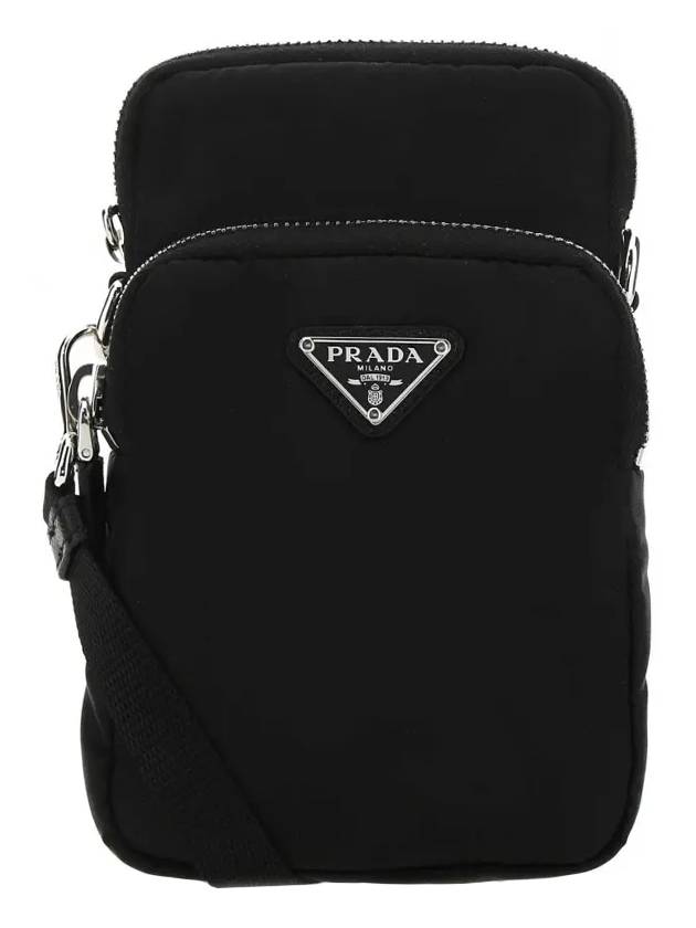 nylon smartphone case mini bag black - PRADA - BALAAN 1