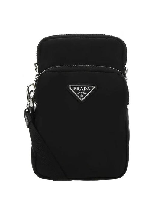 nylon smartphone case mini bag black - PRADA - BALAAN 1