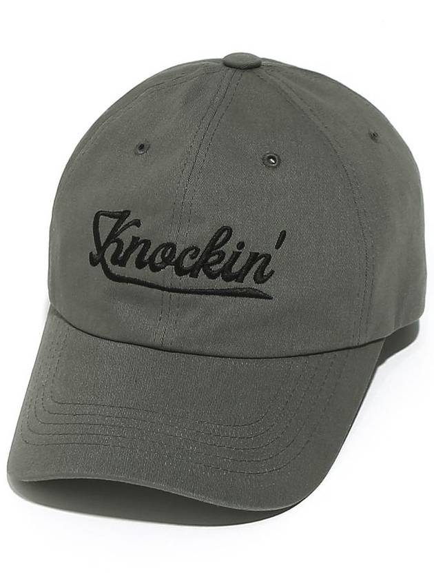 Knockin Logo BB Ball Cap Grey - OGARP - BALAAN 3