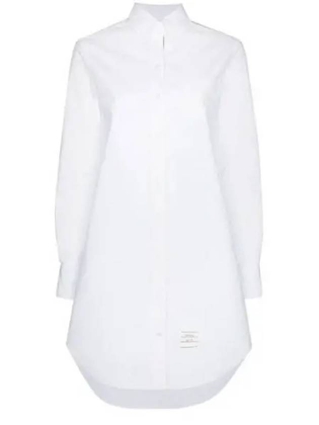 Women's Oxford Classic Shirt Midi Dress White - THOM BROWNE - BALAAN 2