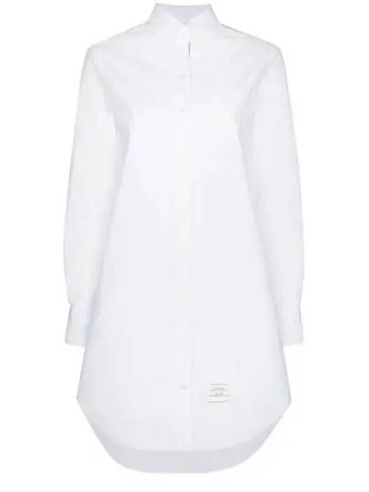 Women's Oxford Classic Shirt Midi Dress White - THOM BROWNE - BALAAN 2