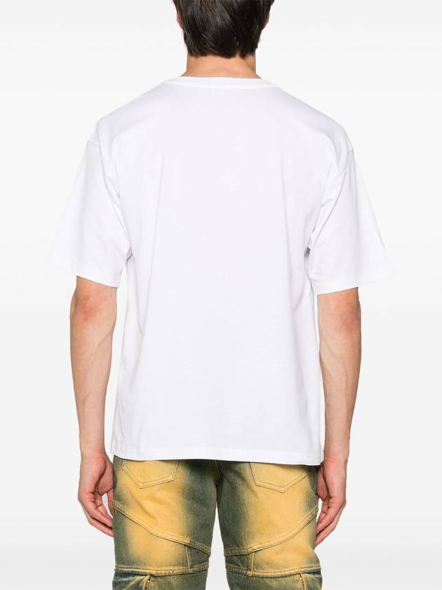 Oval D Logo Cotton Short Sleeve T-Shirt White - DIESEL - BALAAN 6