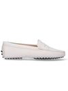 Women's Gommino Leather Driving Shoes White - TOD'S - BALAAN 2