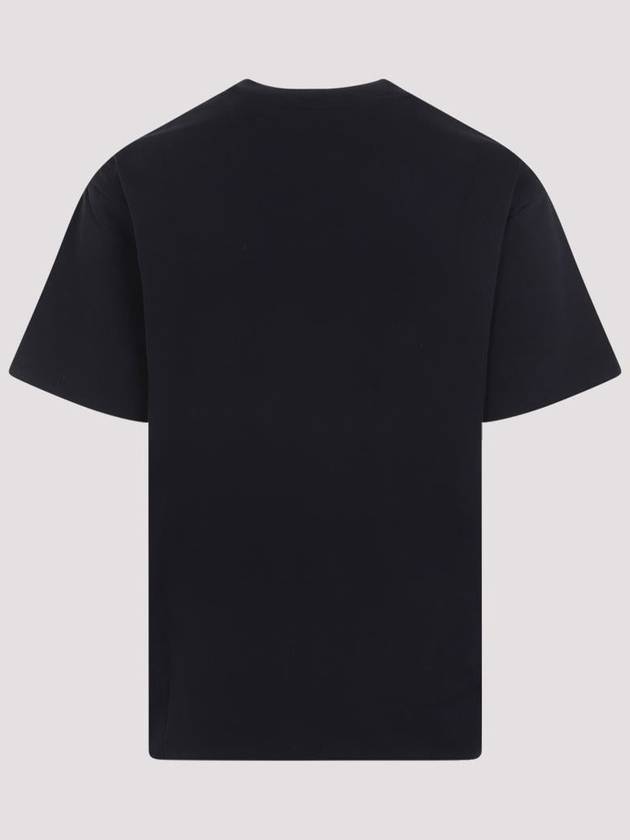 Reversible Cotton Short Sleeve T-Shirt Navy - BOTTEGA VENETA - BALAAN 3