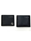 GG Interlocking Two Tone Half Wallet Black - GUCCI - BALAAN 3