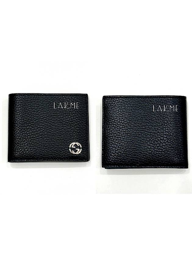 GG Interlocking Two Tone Half Wallet Black - GUCCI - BALAAN 3