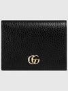 GG Marmont Leather Half Wallet Black - GUCCI - BALAAN 2