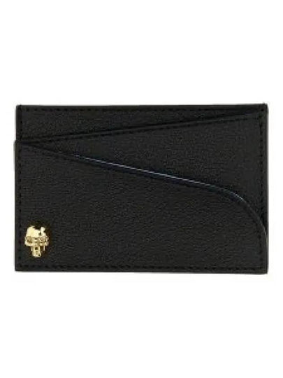 Logo Print Skull Card Wallet Black - ALEXANDER MCQUEEN - BALAAN 2