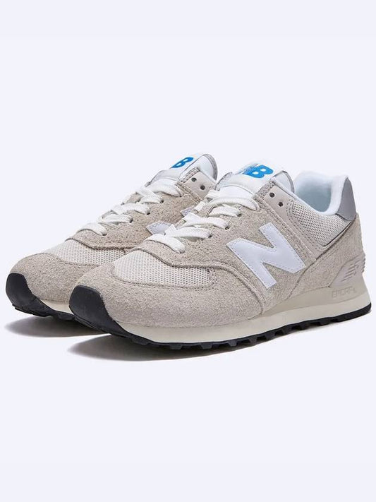 574 Leather Low Top Sneakers Gray - NEW BALANCE - BALAAN 2