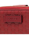 GG Micro Ssima Zipper Half Wallet Red - GUCCI - BALAAN 7