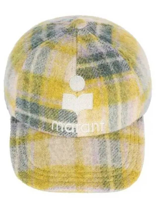 Tyrone logo check ball cap 270904 - ISABEL MARANT - BALAAN 1