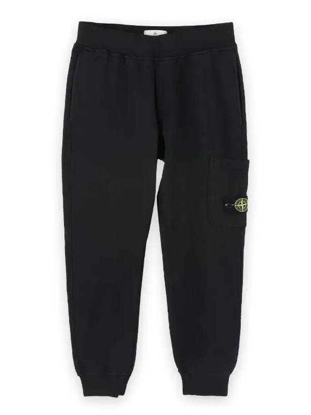 Kids Garment Dyed French Terry Track Pans Black - STONE ISLAND - BALAAN 2