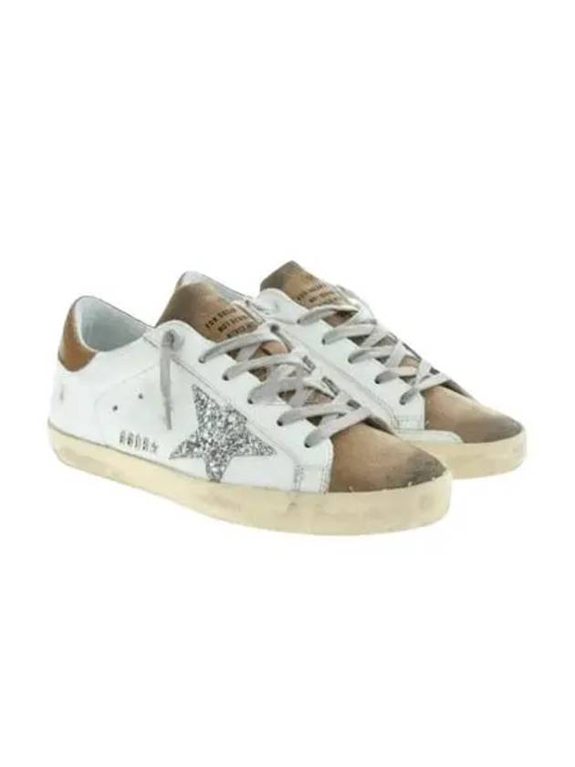 Women's Superstar Brown Tab Low Top Sneakers White - GOLDEN GOOSE - BALAAN 2