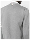 V-Neck Diagonal Armband Cardigan Grey - THOM BROWNE - BALAAN 6