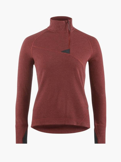 Huge Half Zip Long Sleeve T-shirt Medder Red - KLATTERMUSEN - BALAAN 2