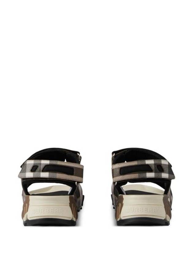 Check Arthur Sandals Brown - BURBERRY - BALAAN 4