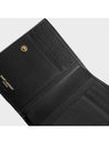 Uptown Compact Leather Wallet Black - SAINT LAURENT - BALAAN 4