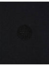 Fissato Effect Compass Embroidery Logo Short Sleeve T-shirt Black - STONE ISLAND - BALAAN 4