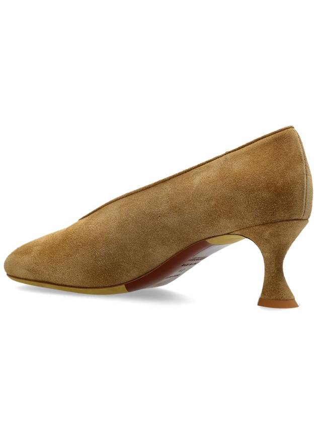 Moschino Suede Heeled Shoes, Women's, Beige - MOSCHINO - BALAAN 5