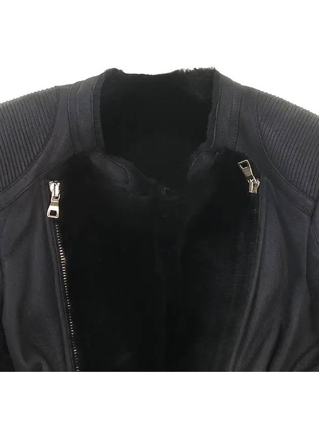 Smith Market black leather jacket women s clothing - BALMAIN - BALAAN 2