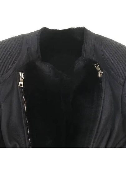 Smith Market black leather jacket women s clothing - BALMAIN - BALAAN 2