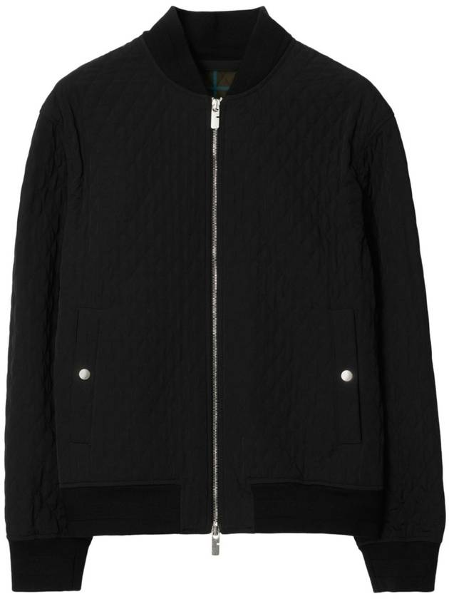 Quilted Bomber Jacket Black - BURBERRY - BALAAN 2