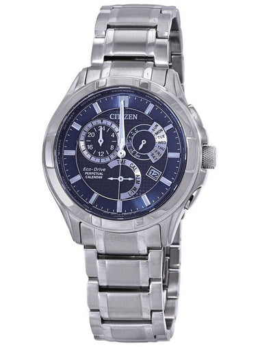 Citizen Eco-Drive Perpetual GMT Blue Dial Men's Watch BL8160-58L - CITIZEN - BALAAN 1