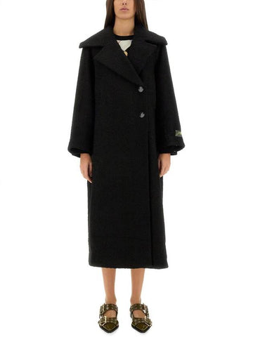 Ganni Boucle Coat - GANNI - BALAAN 1